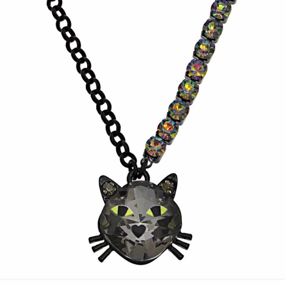 Betsey Johnson Halloween Cat Pendant Necklace - Picture 5 of 7